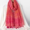 1pc Geometric Pattern Tassel Decor Scarf Boho Scarf Bandana,Hair Band,Head Band Ideal For Dressing Up Your Look Winter Fall