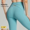 24&quote; FeatherFit™ Above + Beyond Crossover Back High Waist Leggings Low Impact Yoga Pilates