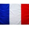Drapeau francais 60x90cm-drapeau france avec œillets en laiton oxford 210D avec bandes cousues Qualité supérieure avec Couleurs Vives et Résistant à la décoloration, Pour l'extérieur et l'intérieur